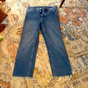 Denim Straight Pants